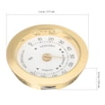 thumbnail image 2 of USHOBE Hygromètre Rond, Hygromètre Rond pour Humidificateur, Moniteur d'Humidité pour Violon (Or), 2 of 7