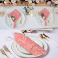 thumbnail image 3 of Ocean Conch Shell Cloth Napkins, Coastal Seahorse Coral Bows Retro Pink Washable and Reusable Dinner Napkins Set of 4, Table Napkin for Kitchen Party Birthday Wedding Hotel Housewarming 20"x20", 3 of 9