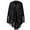 Black, variant on Xfvqtps Women Cape Tassels Hollow Out Classical Personality Fashion Cowboy Style Fall Shawl Black