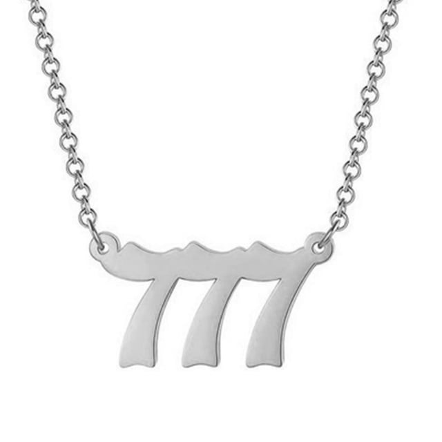 Uds colgante de collar con número de Ángel collar de acero inoxidable chapado en oro/plata Wmkox8yi sjalhkljlk5954
