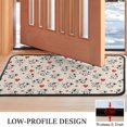 thumbnail image 3 of Beige Cow Heart Pattern Door Rugs,Washable Non Slip Door Mats Indoor,Decorative Door Mats,Entry Mat Indoor for Entrance,Bedroom,Kitchen,Bathroom,30"x17", 3 of 6