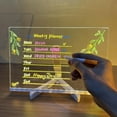thumbnail image 4 of EASTIN LED Note Board with Colors  Acrylic Dry Erase Board with Light | 2025 New LED Acrylic Message Marker Board | Light up Dry Erase Board with Stand as a Glow Memo Letter Board for Off, 4 of 7