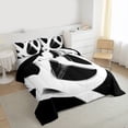 thumbnail image 3 of Castle Fairy White Watercolor Stripes Full Size Comforter Sets,Vintage Bedding Sets, 3 of 8