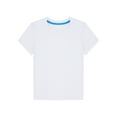 thumbnail image 3 of Rswnyirn Kids Boys Girls Crewneck Short Sleeve T-Shirt School P.E Sports Fitness Running Top White 100, 3 of 5