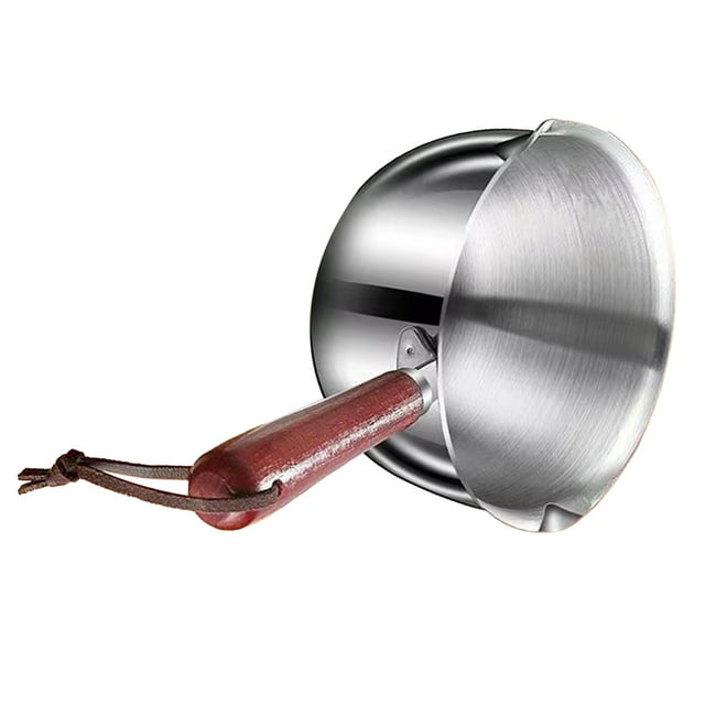 Oil Warmer Pan, 300ml Safe Handle Anti Scald Mini Butter Warmer Pot for Kitchen