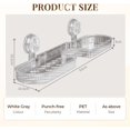 thumbnail image 3 of Luxorio Suction Bathroom Organizer, Shower Suction Organizer Rack Above Sink, No-Drill Wall-Mounted Shower Shelf, for Bathroom Kitchen Multipurpose Storage Shelfs (Transparent 2pc), 3 of 7