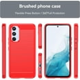 thumbnail image 2 of for Samsung Galaxy A54 5G case, Galaxy A54 Phone case with HD Screen Protector, Fashion Shock-Absorption Flexible TPU Bumper Soft Rubber Protective Phone Case Cove for Samsung Galaxy A54 5G, Red, 2 of 16