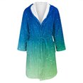 thumbnail image 4 of MEICHEN Bath Robes for Women Fashion Plush Fleece Hooded Bathrobe Thick Nightgown with Pockets Sleepwear Women's Essentials Summer Loungewear, 4 of 5