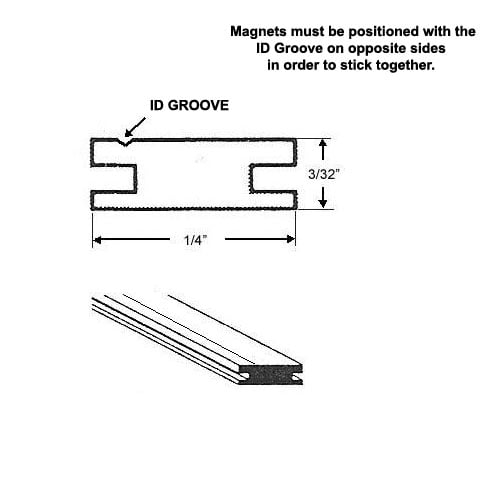 Details about   Flexible Magnetic Strip Insert For Framed Swing Shower Doors With 3/8" Width 
