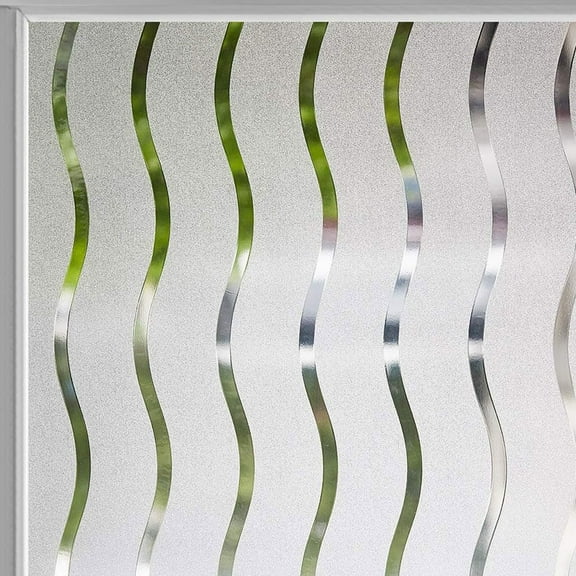 Wavy stripes, static electricity, no glue, window stickers, light transmission, opacity, privacy protection, office home stickers