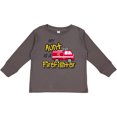 thumbnail image 3 of Inktastic My Aunt is a Firefighter with Fire Truck Boys or Girls Long Sleeve Toddler T-Shirt, 3 of 5