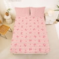 thumbnail image 5 of Erosebridal Cute Bow Knot Queen Sheet Sets For Girl Kids,Red Ribbon Bowtie Pink Bows Bed Set 4-Piece, 5 of 6