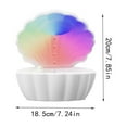 thumbnail image 3 of Fiudx Ofertas del día Humidificador con altavoz Bluetooth Humidificador de goteo de agua Humidificador de vapor frío de 550 ml con luces multicolores para habitaciones grandes Oficina en casa Regalos, 3 of 3
