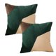 thumbnail image 1 of Funda de almohada para sofá, mueble cuadrado empalmado irregularmente de tres colores, 2 uds., 1 of 6