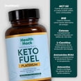 thumbnail image 3 of Keto Fuel Platinum Health Hack con MCT Oil BHB L-Carnitina Omega 3 y Vitaminas 60 Cápsulas, 3 of 7