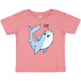 thumbnail image 3 of Inktastic Hi Cute Shark Boys or Girls Baby T-Shirt, 3 of 5