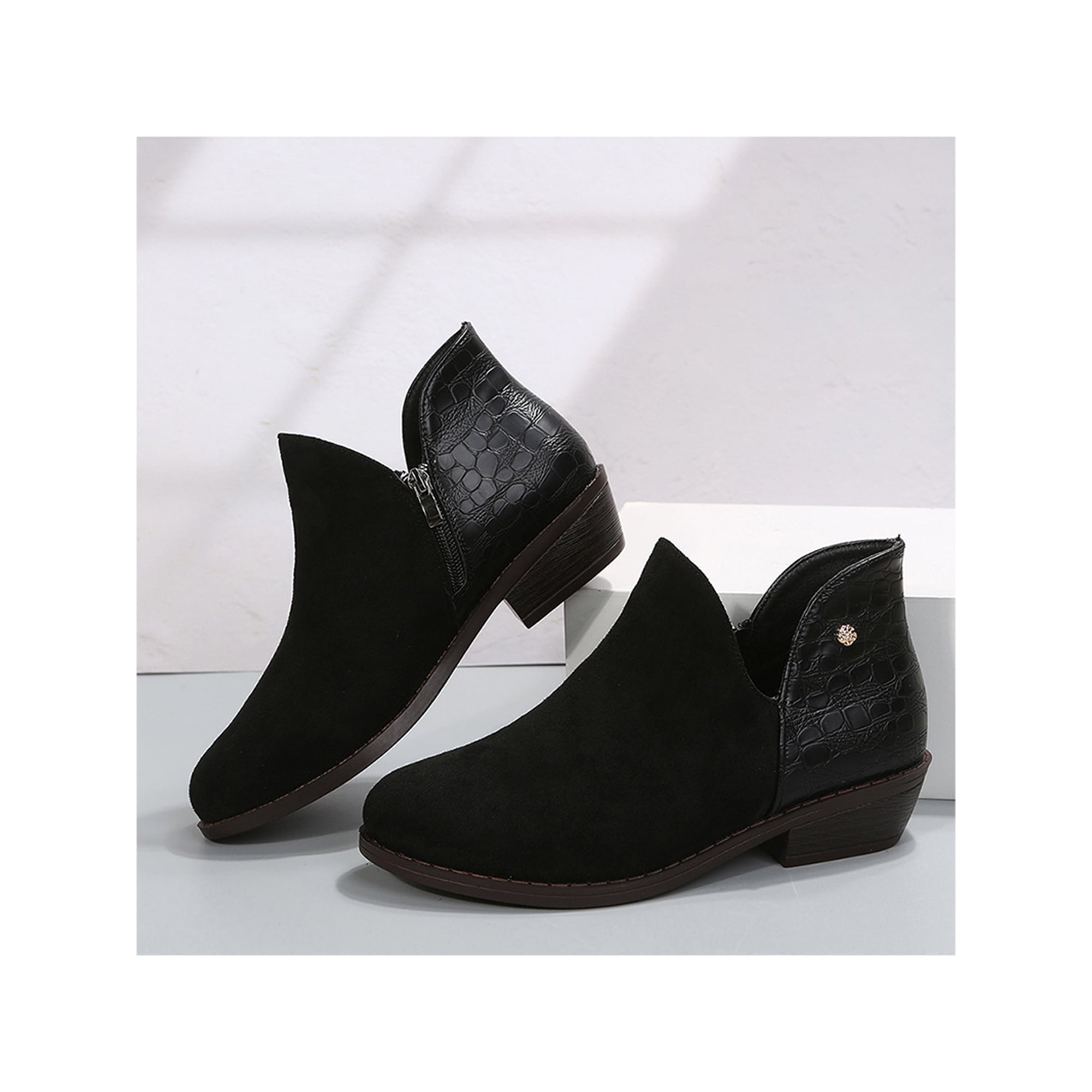 Side cut ankle boots discount