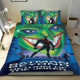thumbnail image 1 of Batman del Futuro Conjunto de sábanas temático, trío de piezas, cómodo y amigable con la piel, diseño único, regalo de decoración para el hogar para familiares, amigos y fans,140cm *210cm, 1 of 6