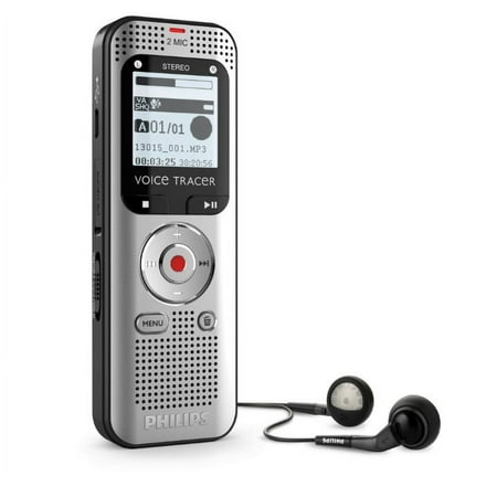Philips DVT2015 - Stereo - FM Radio ,Microphone, Speaker -Digital Voice Recorder