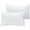 White, variant on Luxclub Luxury Standard Size Wrinkle Free Cooling Pillow Cases, Queen, Medallion Gold, 2 Pack