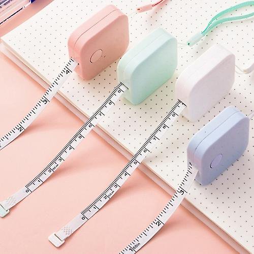 mini reglas de medición de cuero portátiles lindas de 1,5 m (entrega de colores aleatorios)