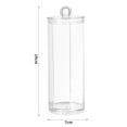 thumbnail image 6 of sunsanly Cosmetic Cotton Storage Box Cotton Swab Container Transparent with Lid Dustproof Thickened Large Capacity Lightweight Space-saving Home Dorm Cotton Swab Dental Floss Container, 6 of 8