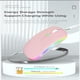 thumbnail image 4 of Ratón inalámbrico Bluetooth Guiheng LED recargable rosa, 4 of 7