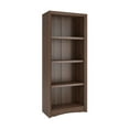 thumbnail image 1 of CorLiving Quadra 4-Tier Engineered Wood Adult Bookcase with 3 Adjustable Shelves, 1 of 4