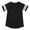 Black, variant on Fashion Short Sleeve T Shirt for Women Casual Round Neck Trendy Striped Color-block Tops
