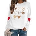 thumbnail image 6 of Dgankt Plus Size Clothes for Women Kindness Heart Sweatshirt Love Heart Graphic Tees Valentine's Vibes Love Long Sleeve Shirts Tops XS-XL, 6 of 8