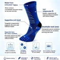 thumbnail image 4 of Men's and Women's Mid-Cut Running Toe Socks - Coolmax Material, Quick-Dry Toe Socks, Suitable for Trail Running, Marathon, Hiking (3 Pairs), 4 of 9