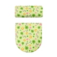 thumbnail image 5 of HELLHERO Fashion Polyester Toilet Lid Seat Cover Set Elastic Edge Stylish Toilet Seat Cover Adjustable for Gift, Lucky Clover, 5 of 8