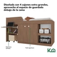 thumbnail image 2 of Cama Individual Escritorio Cajones Litera Base KingsHouse cafe, 2 of 7