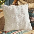 thumbnail image 5 of Btomtd 17.7x17.7 in Snowflake and Tree Throw Pillow Cover Decorative Pillowcase for Christmas Decor Cushion Cover Use in Couch Chair Sofa Living Room, White, 5 of 6