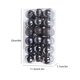 thumbnail image 3 of Inteprter 30 piezas de bolas de Navidad adornos inastillables decoraciones para árboles de Navidad juego de bolas colgantes para decoración de fiesta de Kits de decoración para fiestas gris oscuro Inteprter HA007626-09B, 3 of 6