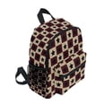 thumbnail image 2 of FORMRS School Backpack with Front Zippered Pocket 12" Elementary Student Travel Daypack, Checkered Stars Pattern, 2 of 6