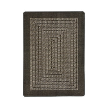 Joy Carpets 1971D-02 Like Home Rug in Chocolate  7.8 in. x 10.9 in.