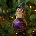 thumbnail image 7 of Christmas Animals Round Balls and 2D Christmas Tree Decorations, a Set of Festive Ornament Balls Featuring Adorable Woodland Creature Illustrations, 7 of 7