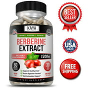 Kaya Naturals Premium Berberine Supplement, HCL Extract, Healthy Cholesterol Anti-inflammatory