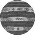 thumbnail image 1 of Ahgly Company Indoor Round Abstract Gray Contemporary Area Rugs, 5' Round, 1 of 1
