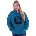 thumbnail image 3 of Celestial Sun Symbolic Spirit Animal Hoodie Sweatshirt Women Brisco Brands 5X, 3 of 6