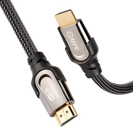 MFE HDMI 2.1 Cable, 48Gbps High Speed HDMI Cable 2.1 Version, Support 4K 8K 120Hz Dynamic HDR eARC Dolby Atmos VRR Dolby Vision, PS5, Xbox Series X/S, RTX3080 / 3090, Samsung TV, Nylon Braided, 6