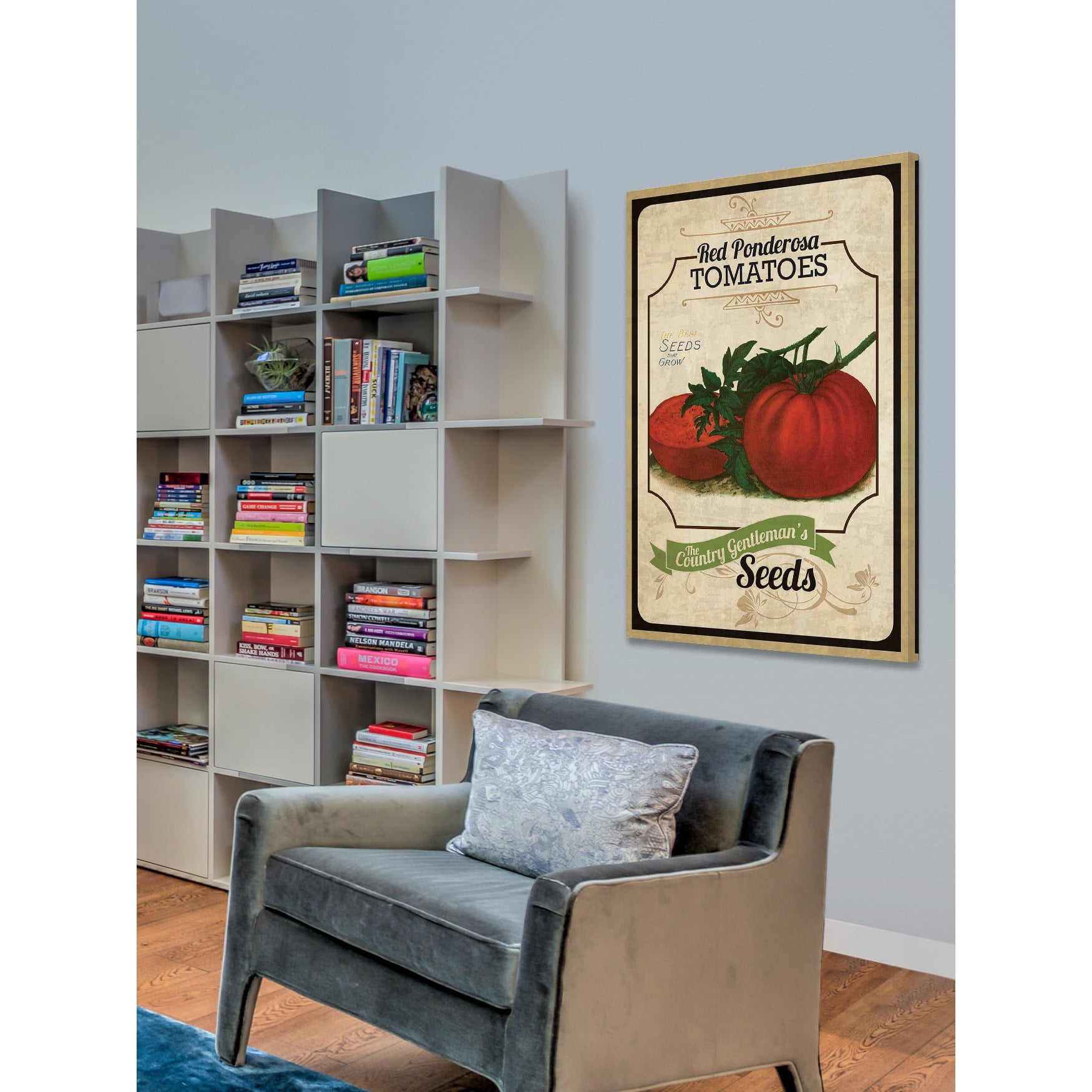 Marmont Hill "Seed Packet Tomato" Painting Print on Canvas