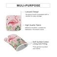 thumbnail image 3 of Flamingo Oven Mitts And Pot Holders Sets of 4 Oven Gloves Set Potholders for Kitchen Cooking Baking Grilling Anti Scald Hot Pads And Heat Resistant, 3 of 6
