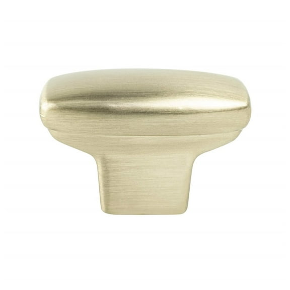 Berenson 9184-10CZ-P Transitional Advantage One Champagne Rounded Rectangle Knob