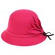 thumbnail image 1 of Mujeres Clásico Sombrero de Cubo de Hojas Decoración Banda Brim Ancho Caliente Chcias Soledad Sombrero de las mujeres, 1 of 7
