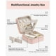 thumbnail image 5 of Joyero organizador Vlando Small Travel con espejo, color rosa, 5 of 8