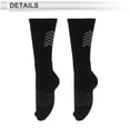 thumbnail image 4 of Calcetines de ciclismo Unique Bargains, secado rápido, antideslizantes y antifricción, color negro, talla L para hombres, 1 par, patrón irregular reflectante., 4 of 6