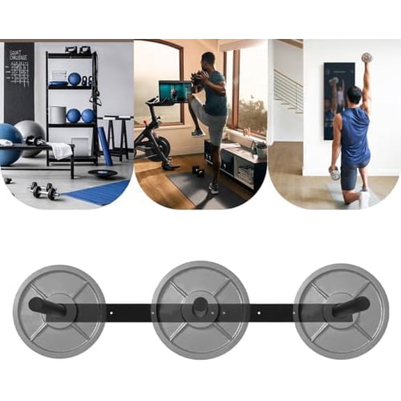 Weight Plate Storage ,Commercial Gym,Wall Mounted Weight Plate Holder,Strength Training Plate Trees Weight Storage Space Saving,Bumper Plate Storage for Home Gym,47.2 * 2.8 * 9.2inch,Black