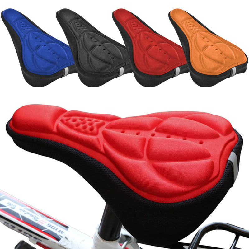 Bicycle Saddle 3D Soft Bike Seat Cover Cycling Silicone Cushion Pad Accessories 